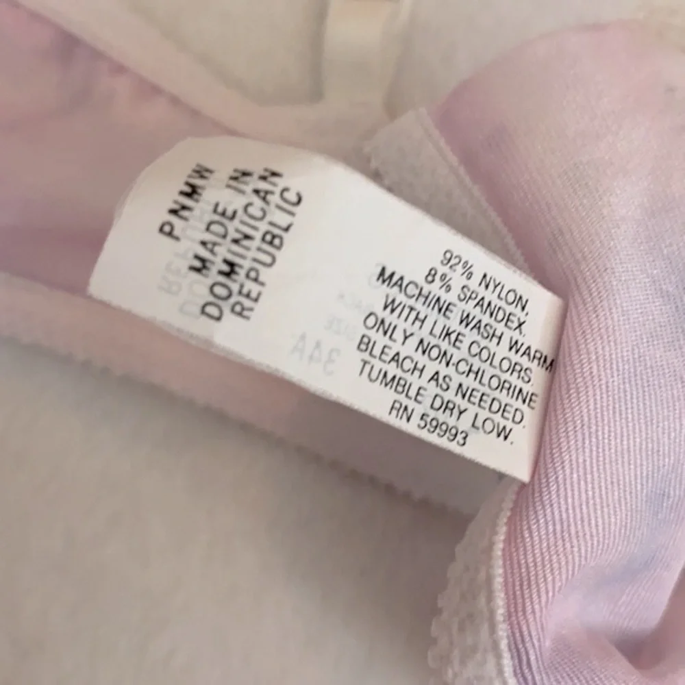 {VTG} Christian Dior | Watercolor Unlined Plunge Front Closure Underwire Bra 34A - Picture 13 of 15